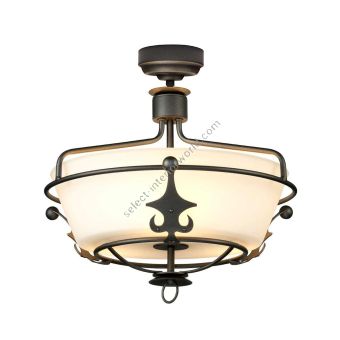 Elstead Lighting / Ceiling Lights / Windsor 3 Semi-Flush Graphite