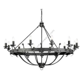 Elstead Lighting / Chandeliers / Windsor 12 Graphite