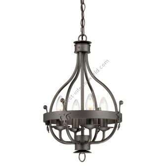 Elstead Lighting / Chandeliers / Windsor 4 Graphite