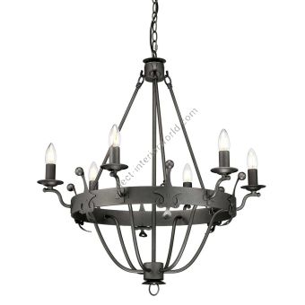Elstead Lighting / Chandeliers / Windsor 6 Graphite