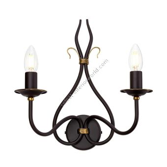 Elstead Lighting / Wall Lights / Windermere 2 Rust & Gold