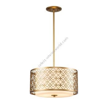 Elstead Lighting / Pendant Lights / Ziggy 2lt Medium Lacquered Gold