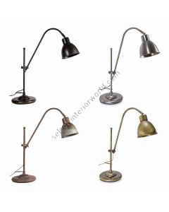 Moretti Luce / Vintage Adjustable Table / Desk Lamp Rustic & Industrial style