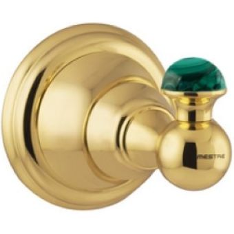 Bronces Mestre / Robe Hooks / Atlantica Precious with malachite stone 036875.ML0.01