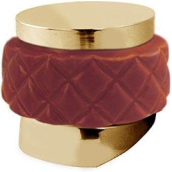 Bronces Mestre / Knobs for Shower Systems / Monolever handle kit for shower system with red porcelain 065547.R00.00