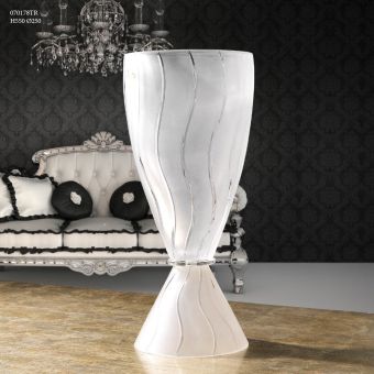 Italian Luxury Lighting / Vases / White Crystal 55 cm 070178TR