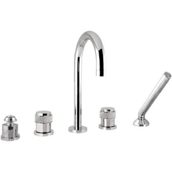 Bronces Mestre / Bath-shower fittings / Five holes bath set with Swarovski 071416.H00.50