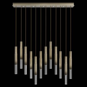 Fine Art Handcrafted Lighting / Pendants & Suspension Lights / Antonia 61″W Rectangular Pendant