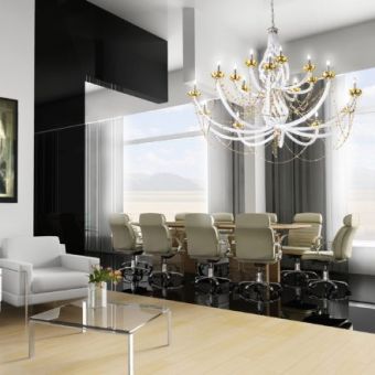 Patrizia Volpato / Chandeliers / Intrecci Handcrafted Murano Glass Swarovski Crystal