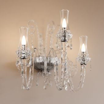 Patrizia Volpato / Wall Sconces / Intrecci Handcrafted Murano Glass 24 Karat Gold PV-1315-APP2