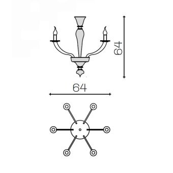 Il Paralume Marina / Chandelier / 2009CH6