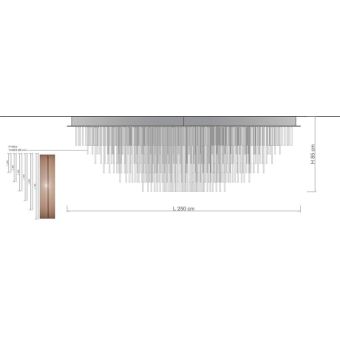 Il Paralume Marina / Chandelier / 2027/OVALE/L250