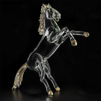 Italian Luxury Lighting / Animal Sculptures / Horse in Murano Glass 6002 3 COR