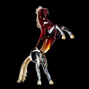 Italian Luxury Lighting / Animal Sculptures / Horse Artwork in Murano Glass 6002 3 SFM