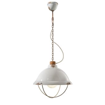 Country style Large Cage Pendant Light C1680 (Industrial) by Ferroluce