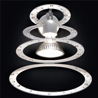 Patrizia Volpato / Wall Sconces / Cassiopea Handcrafted Swarovski 24 Karat Gold