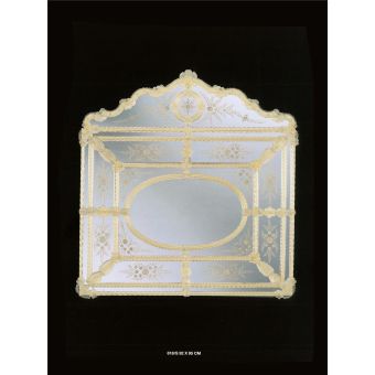 Italian Luxury Lighting / Wall Mirrors / Venetian Handcrafted Made in Murano Glass 818s