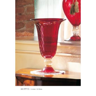 Il Paralume Marina / Decorative Vases / Red Murano Glass 957G