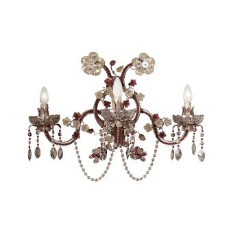 Mechini / Wall Lights / Colored Bohemian Crystal and Murano Glass A257/3