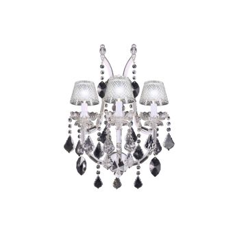Mechini / Wall Lights / Wrought Iron with Clear Bohemian Crystal A325/3