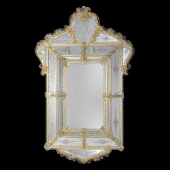 Glass & Glass Murano / Murano wall mirror / ART. MIR 380