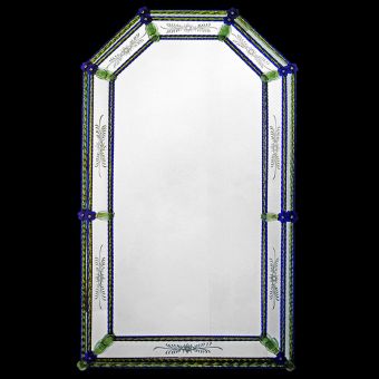Glass & Glass Murano / Murano wall mirror / ART. MIR 500