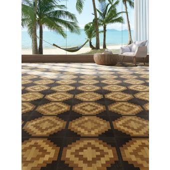 Berti / Square Space Marquetry / Pattern floor Playa del Carmen
