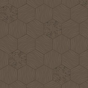 Bisazza / Wood - Decorations / Central Marron Glacé