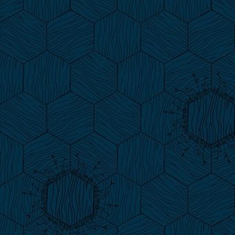 Bisazza / Wood - Decorations / Floral Denim