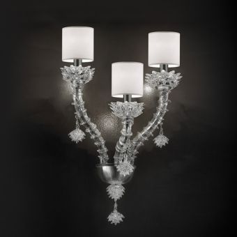 Glass & Glass Murano / Wall Sconces / Contemporary Venetian chandeliers C-2303/A3P