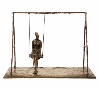 Tom Corbin / Author's sculpture / Girl on Swing S2335