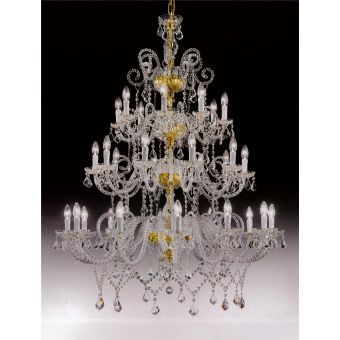 Italian Luxury Lighting / Chandeliers / Elegance Crystal 30 Lights D1301 030