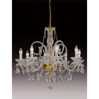 Italian Luxury Lighting / Chandeliers /Elegance Crystal 8 Lights D1302 008