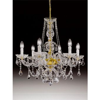 Italian Luxury Lighting / Chandeliers / Elegance Crystal 6 Lights D1303 006