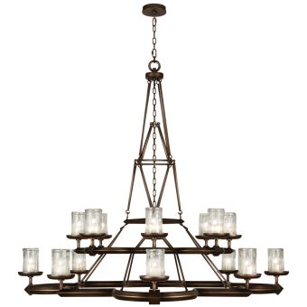Fine Art Handcrafted Lighting / Chandeliers / Liaison 58″ Round 860540