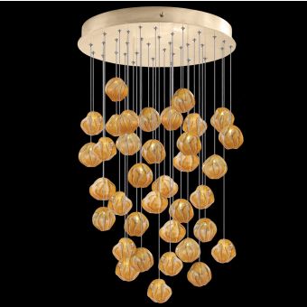 Fine Art Handcrafted Lighting / Pendant Lights / Vesta 34″ Round 867440 