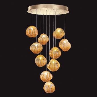 Fine Art Handcrafted Lighting / Pendant Lights / Vesta 22″ Round 869040