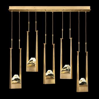 Fine Art Handcrafted Lighting / Pendant Lights / Strata 50″ Linear 932140 