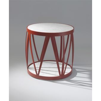 Officina Ciani / Outdoor Coffee tables / with Marble Top GF4023CT-RO Zig zag