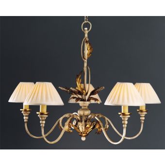 Officina Ciani / Chandeliers / Forged Iron with Fabric Shade HL1029CH-4 Spighe