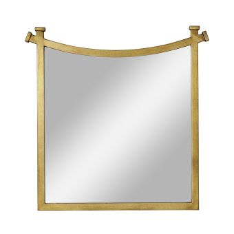 Jonathan Charles / Gilded Iron Mirror With Curved Top / 494507-G