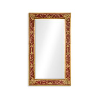 Jonathan Charles / Rectangular Mirror With Gilt Renaissance Decoration