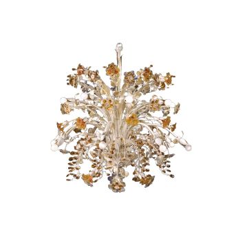 Mechini / Chandeliers / Clear and Coloured Bohemian Crystal & Murano Glass L215/16