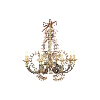 Mechini / Chandeliers / Clear Bohemian Crystal and Murano Glass L219/8