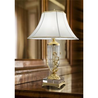 Italian Luxury Lighting / Table Lamps / Crystal and Brass LF1008
