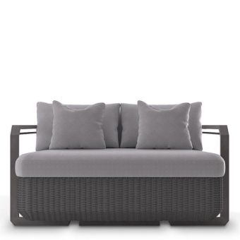 Luxxu / Sofas / Hampton Grey Two Seat Outdoor