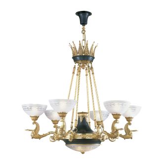 Mariner / Chandeliers / Casted Bronze & Venetian glass 18555.0