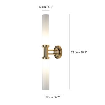 Mariner / Wall Sconces / Brass & Venetian glass 20213.0