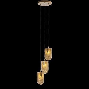Mariner / Pendants & Suspension Lights / Gatsby Casted Bronze & 24K Gold Venetian Glass 20326