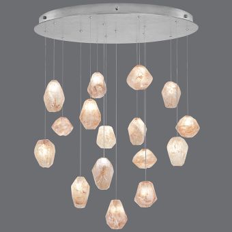 Natural Inspirations 32″ Round Pendant 862840-14L, 24L by Fine Art Handcrafted Lighting